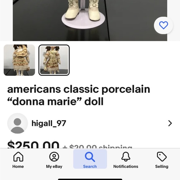 American Classics Porcelain Doll…”Donna Maria” - Picture 2 of 2